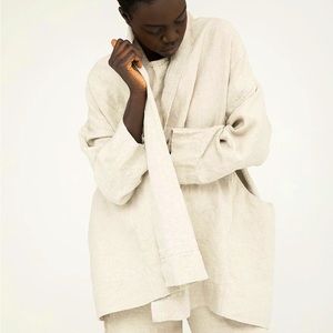 Clyde trench by Elizabeth suzanne size small, natural, mid weight